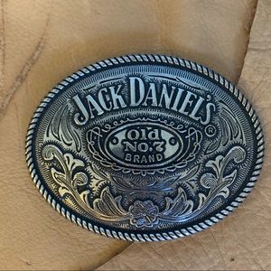 JACK DANIELS silver belt buckle